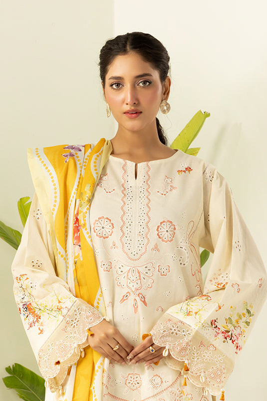 Embroidered Shirt Shalwar Dupatta - 0450