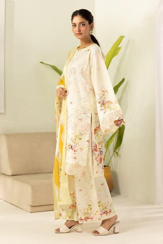 Embroidered Shirt Shalwar Dupatta - 0450