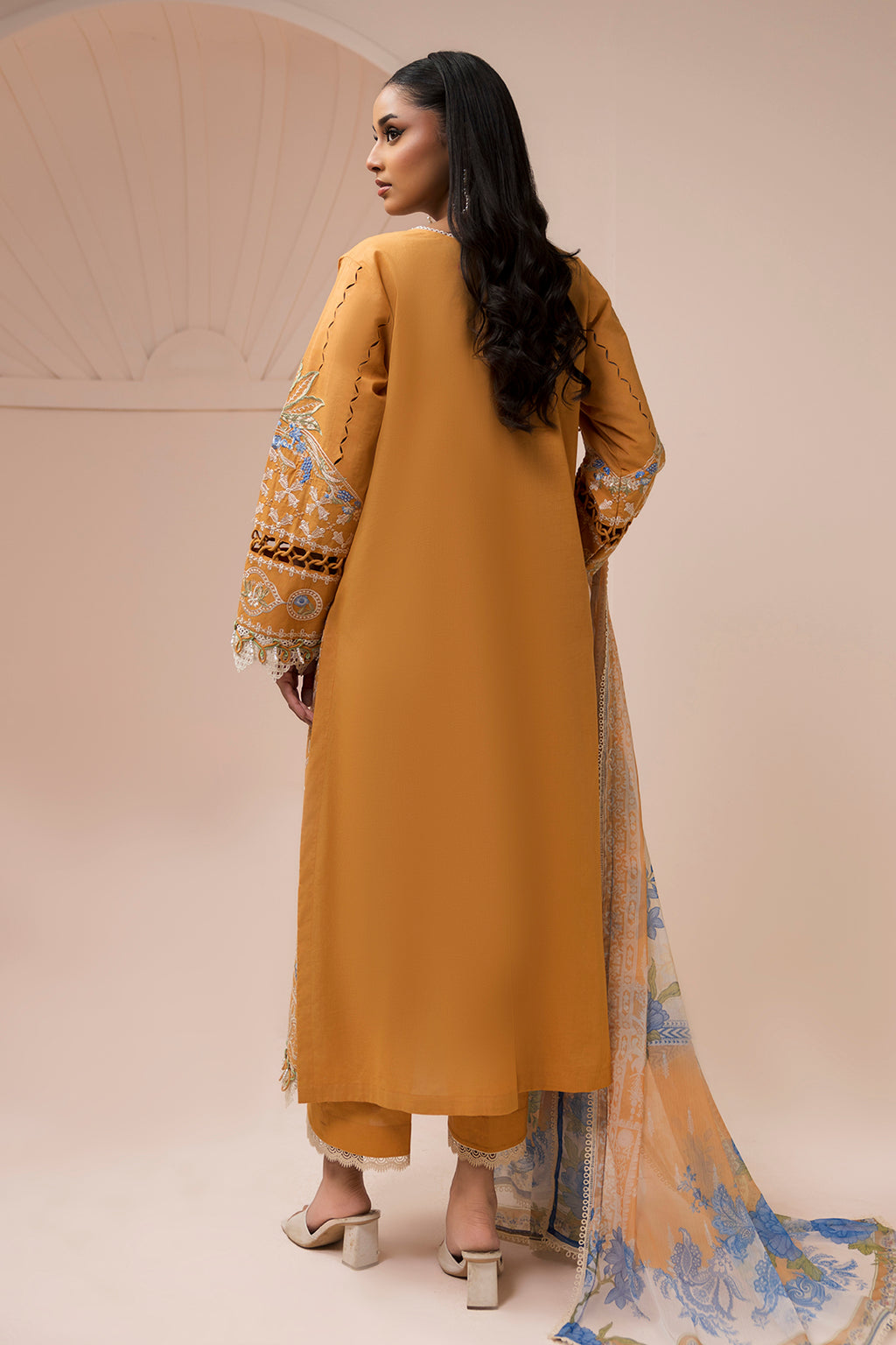 Embroidered Shirt Shalwar Dupatta - 0451