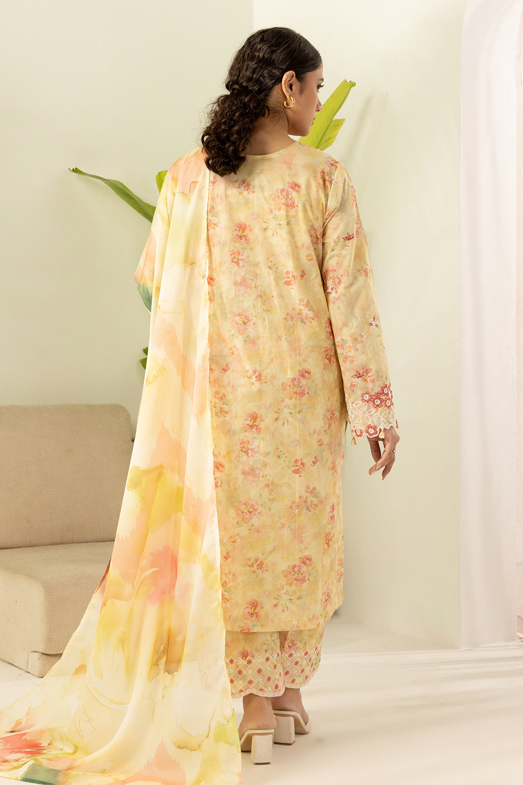Embroidered Shirt Shalwar Dupatta - 0452