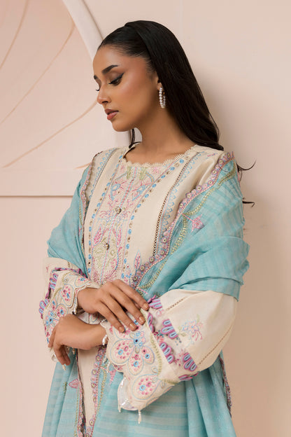 Embroidered Shirt Shalwar Dupatta - 0453