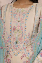 Embroidered Shirt Shalwar Dupatta - 0453