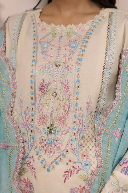 Embroidered Shirt Shalwar Dupatta - 0453