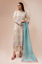 Embroidered Shirt Shalwar Dupatta - 0453