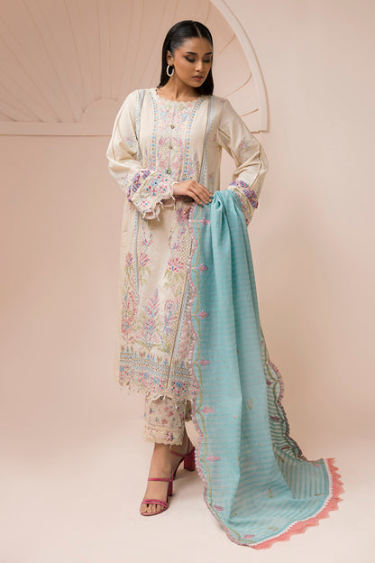 Embroidered Shirt Shalwar Dupatta - 0453