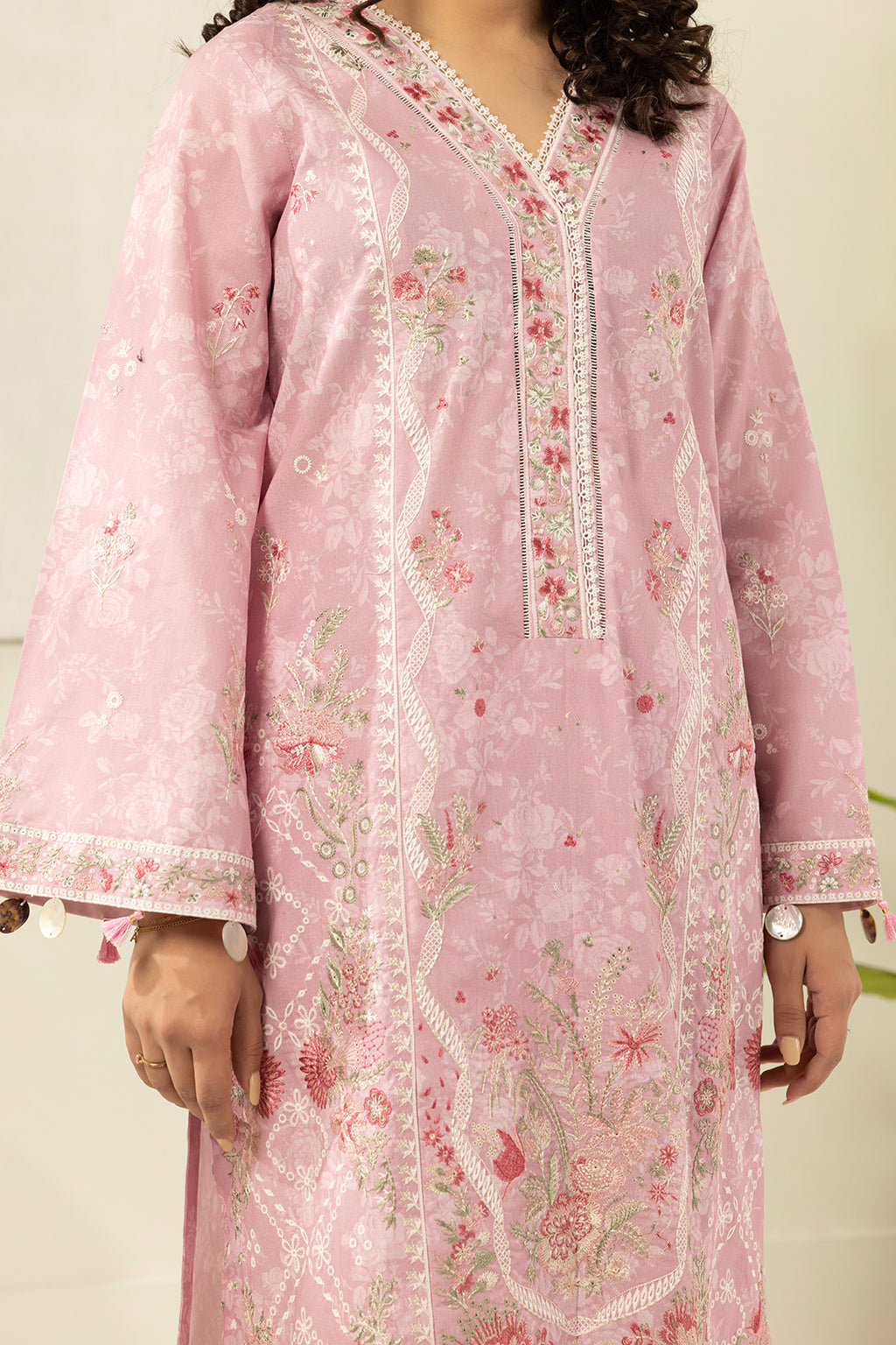 Embroidered Shirt Shalwar Dupatta - 0454