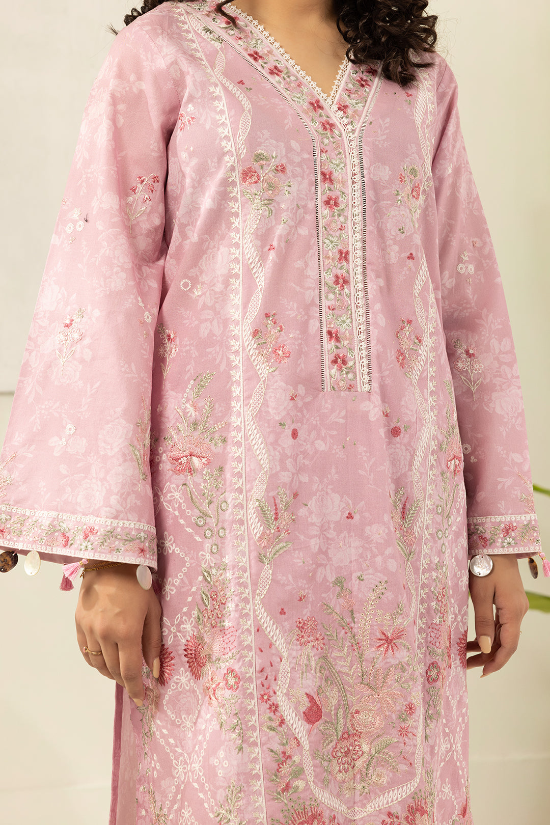Embroidered Shirt Shalwar Dupatta - 0454