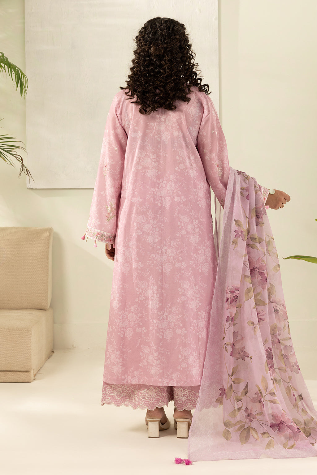 Embroidered Shirt Shalwar Dupatta - 0454