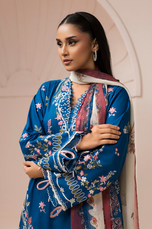 Embroidered Shirt Shalwar Dupatta - 0455