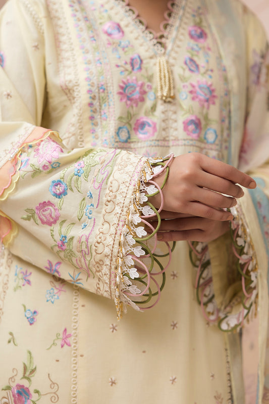 Embroidered Shirt Shalwar Dupatta - 0457