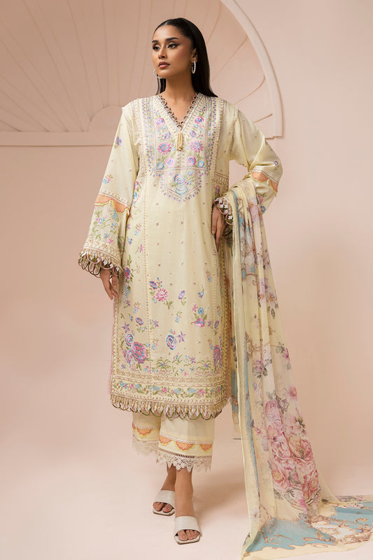 Embroidered Shirt Shalwar Dupatta - 0457