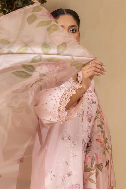 Embroidered Shirt Shalwar Dupatta - 0458