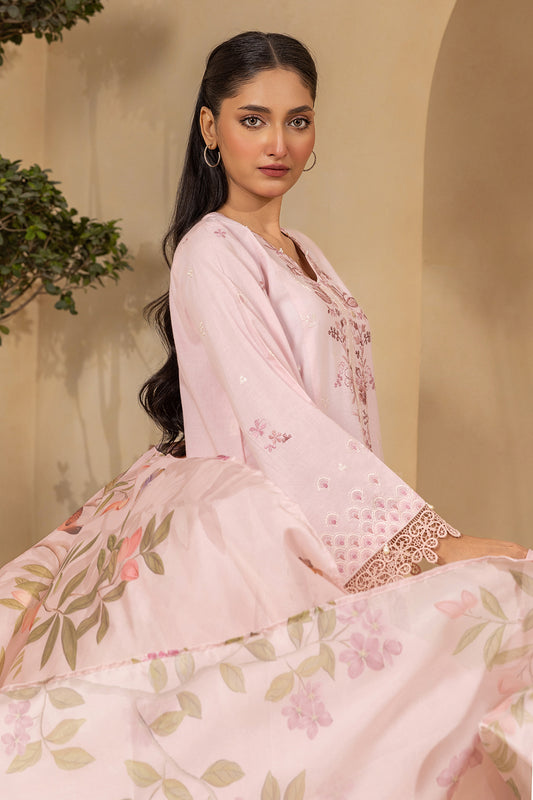 Embroidered Shirt Shalwar Dupatta - 0458