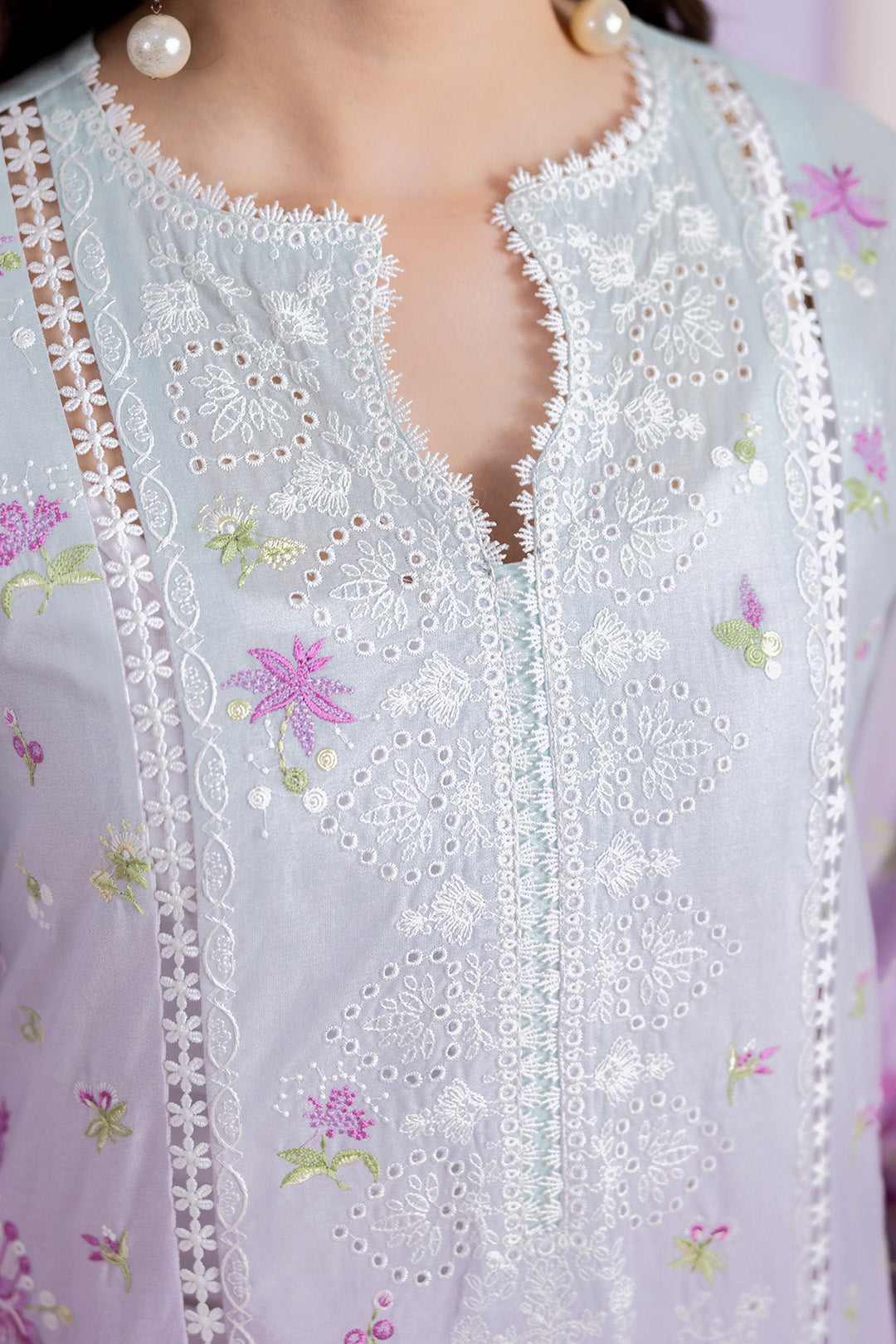 Embroidered Shirt Shalwar Dupatta - 0459