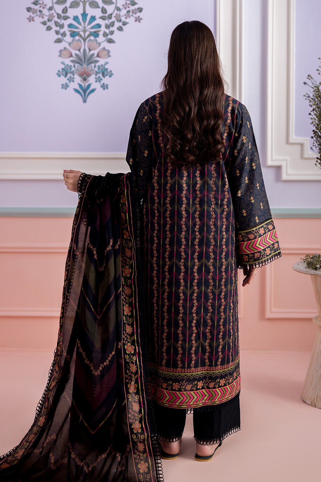 Embroidered Shirt Shalwar Dupatta - 0495