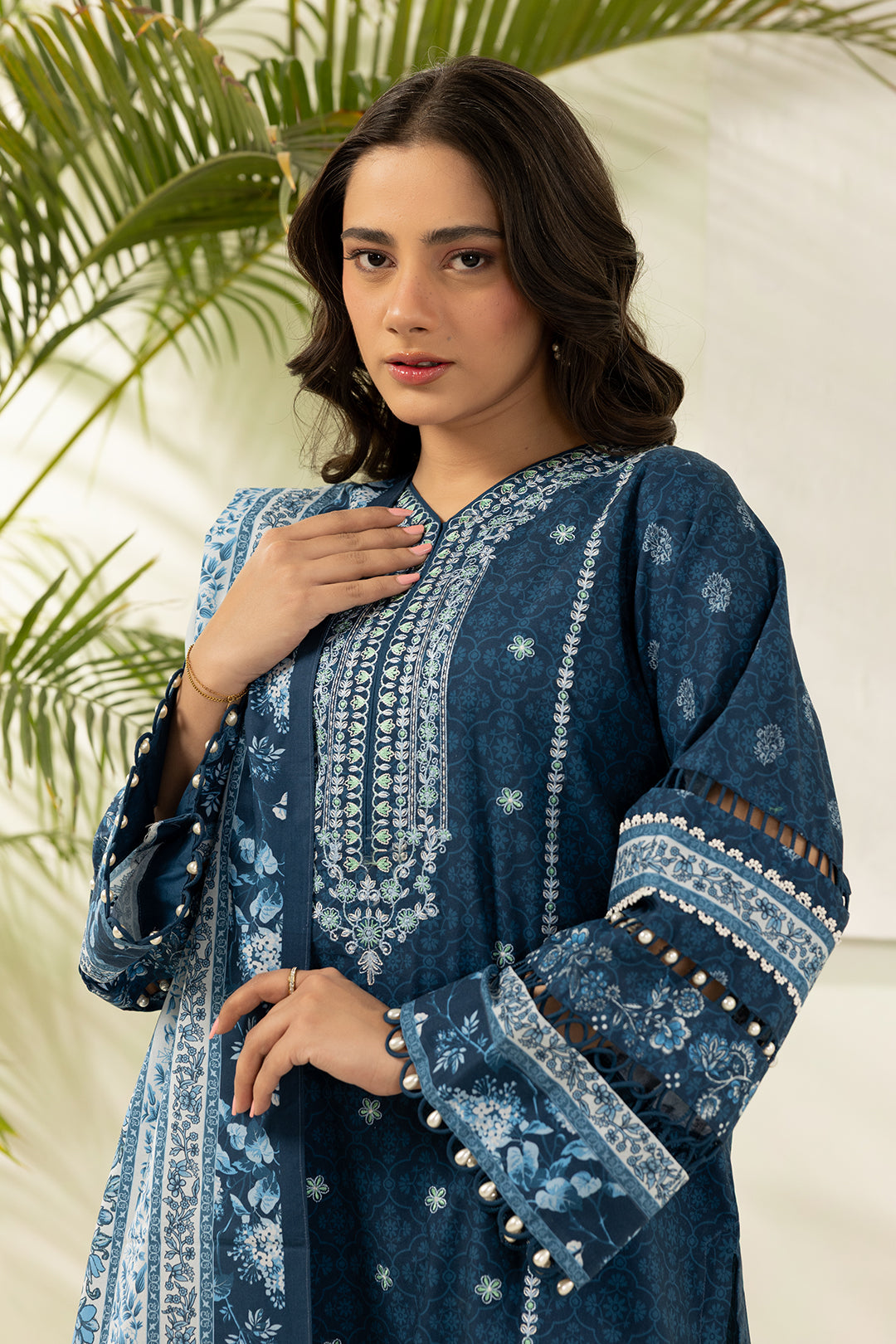 Embroidered Shirt Shalwar Dupatta - 0503