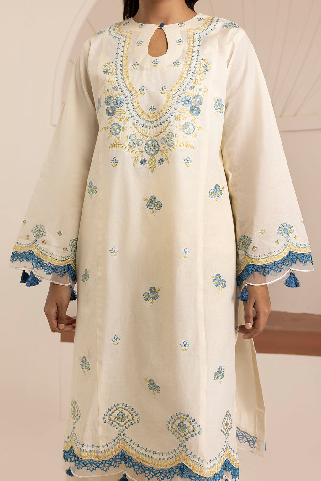 Embroidered Shirt Shalwar Dupatta - 0505