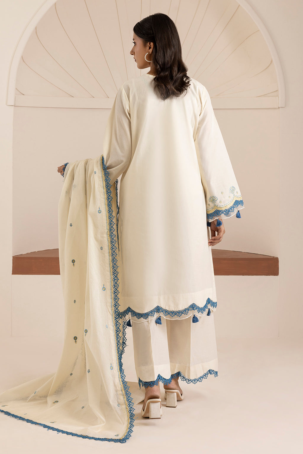 Embroidered Shirt Shalwar Dupatta - 0505