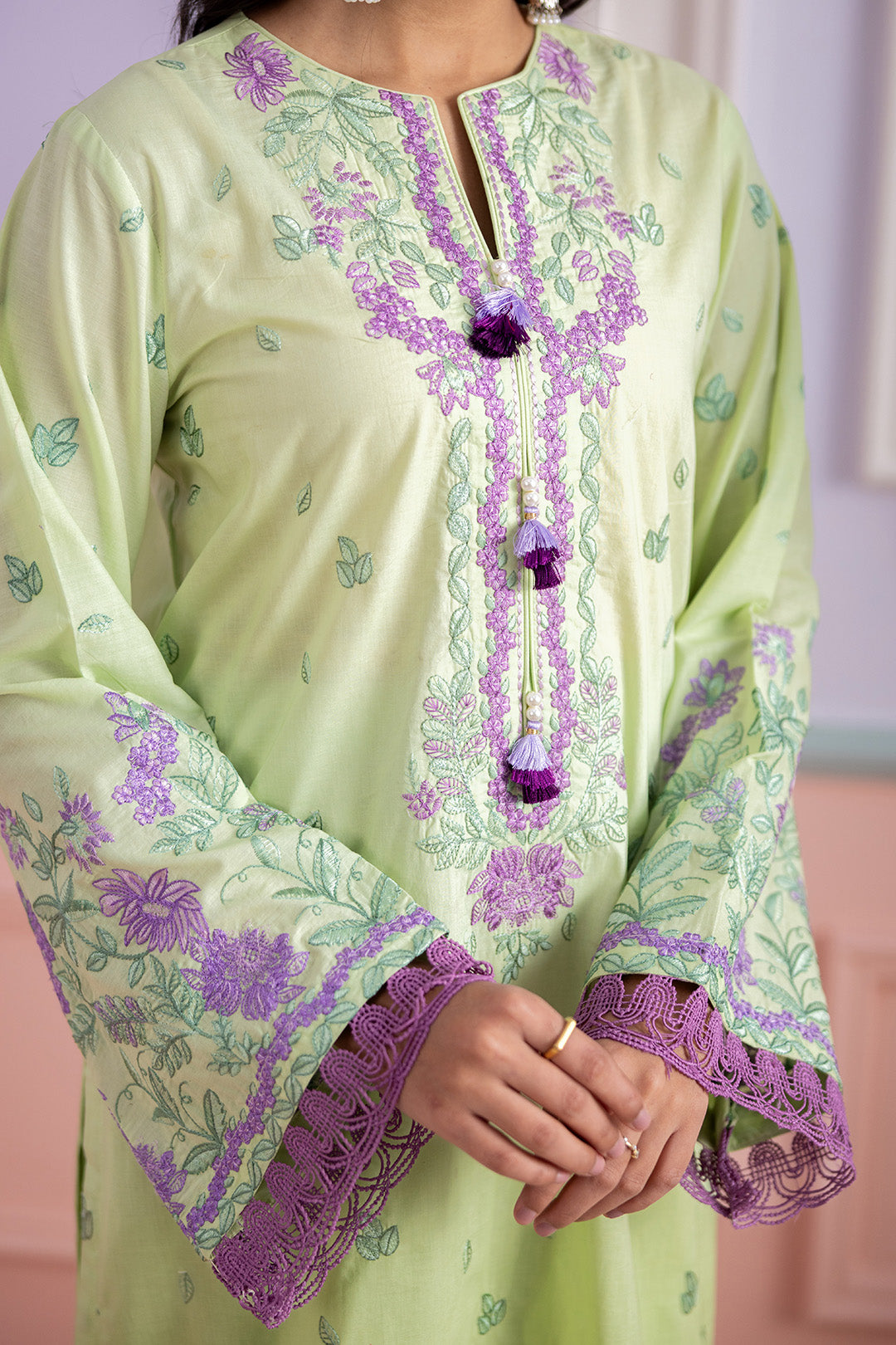 Embroidered Shirt Shalwar Dupatta - 0506