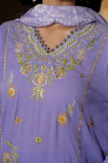 Embroidered Shirt Shalwar Dupatta - 0508