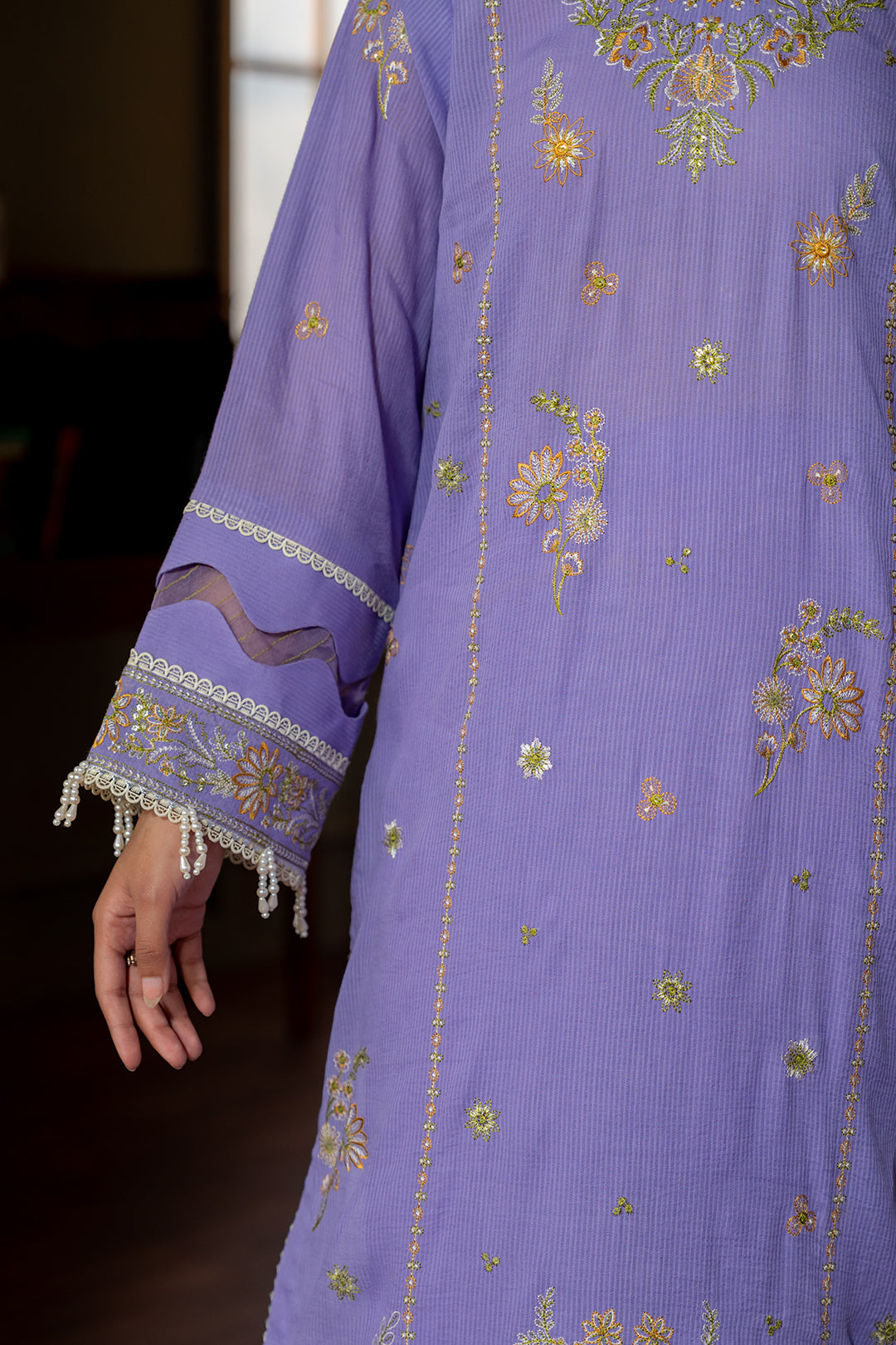 Embroidered Shirt Shalwar Dupatta - 0508