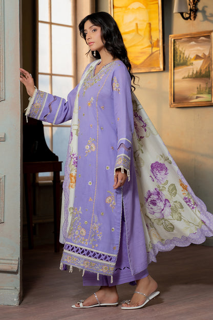 Embroidered Shirt Shalwar Dupatta - 0508