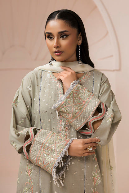 Embroidered Shirt Shalwar Dupatta - 0509