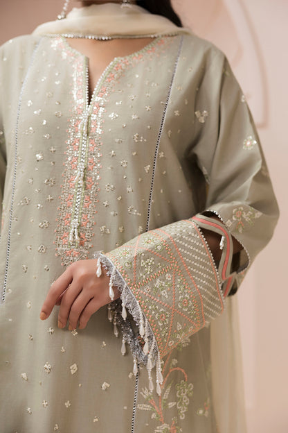 Embroidered Shirt Shalwar Dupatta - 0509