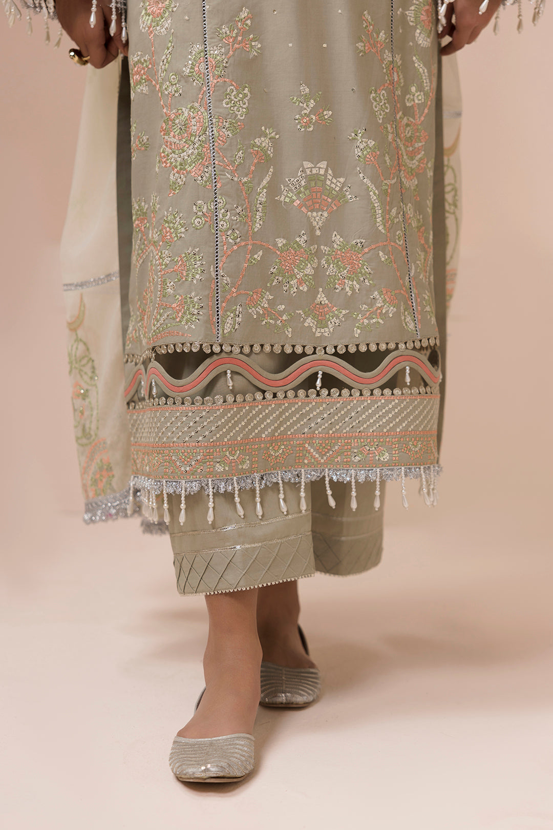 Embroidered Shirt Shalwar Dupatta - 0509