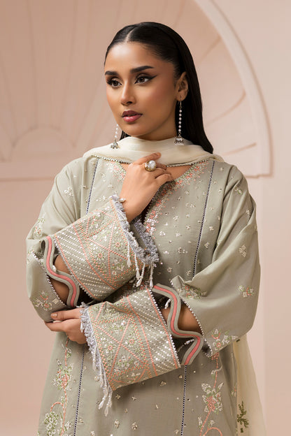 Embroidered Shirt Shalwar Dupatta - 0509