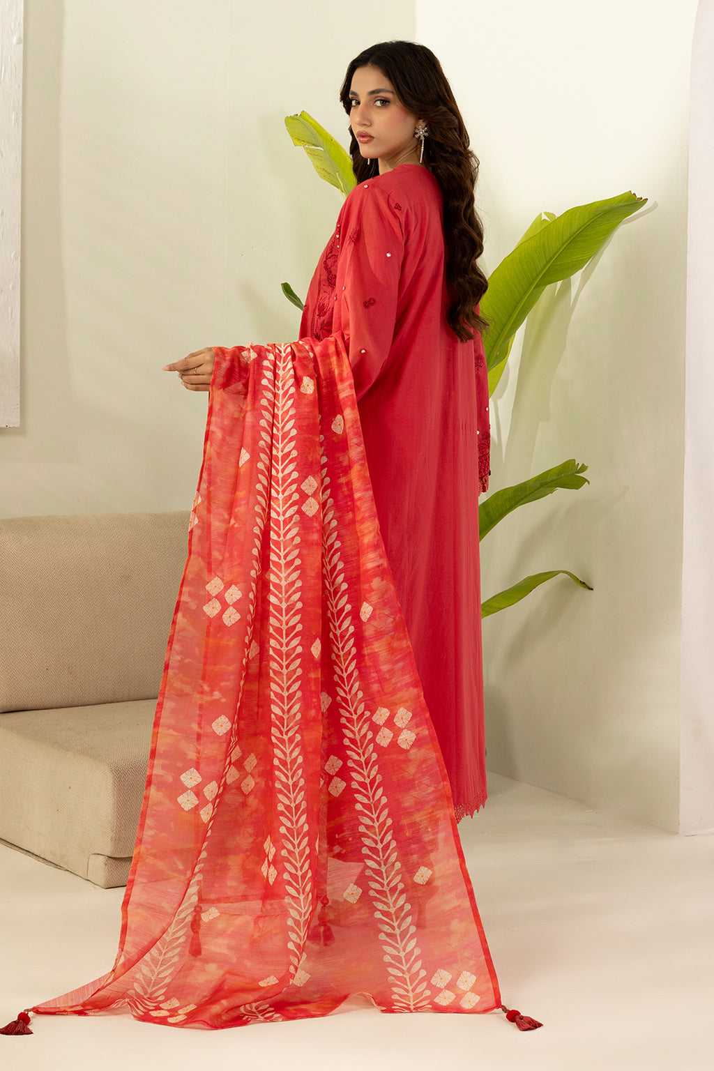 Embroidered Shirt Shalwar Dupatta - 0510