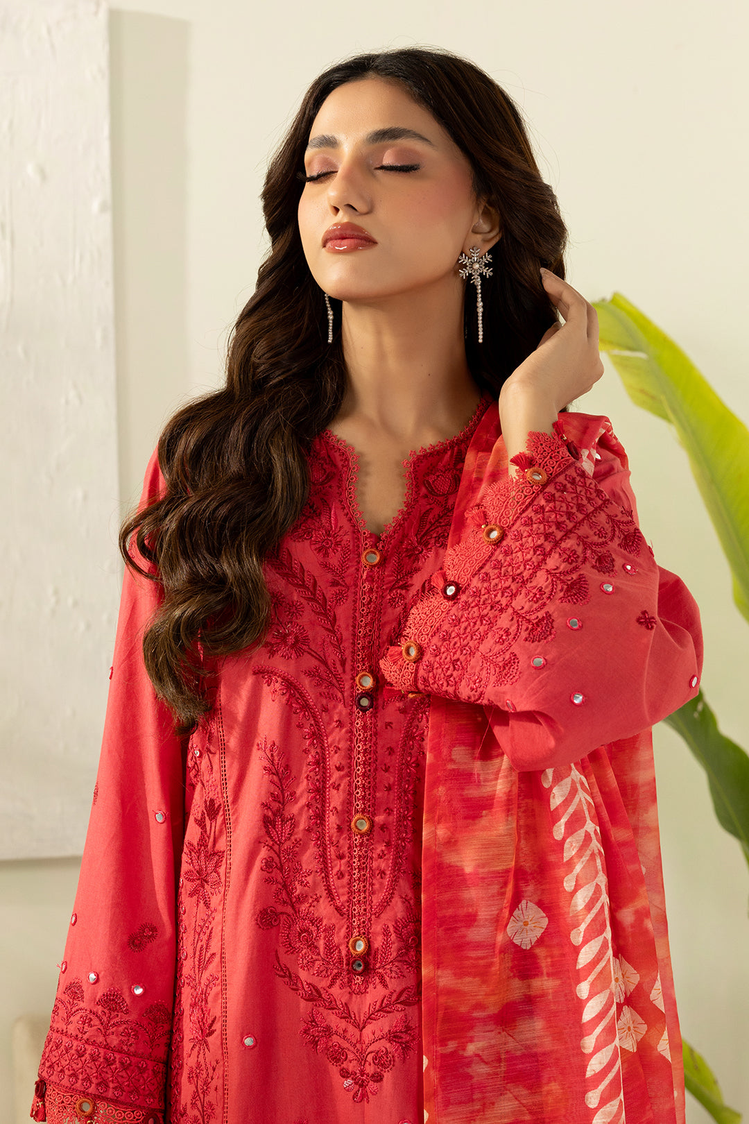 Embroidered Shirt Shalwar Dupatta - 0510