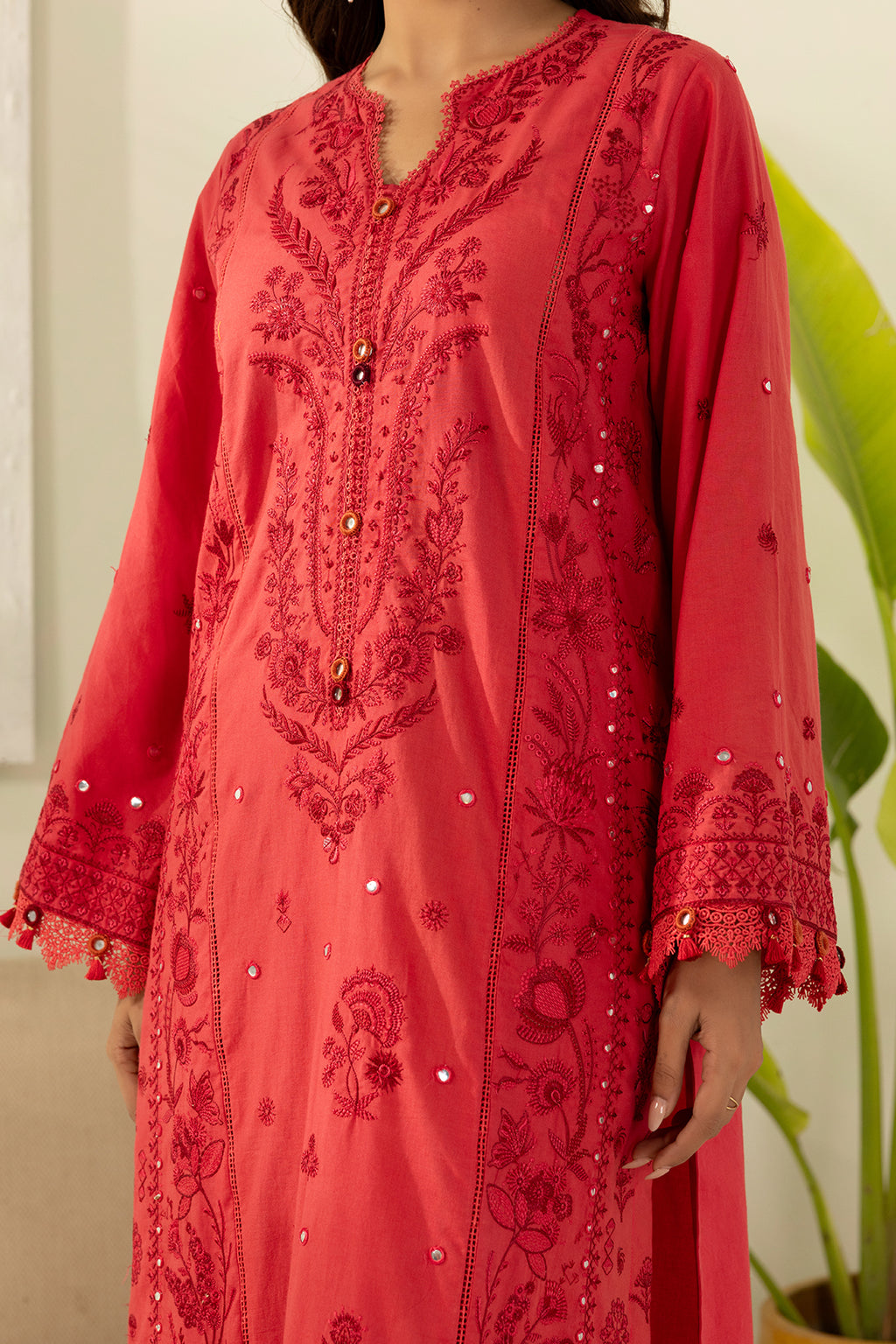 Embroidered Shirt Shalwar Dupatta - 0510