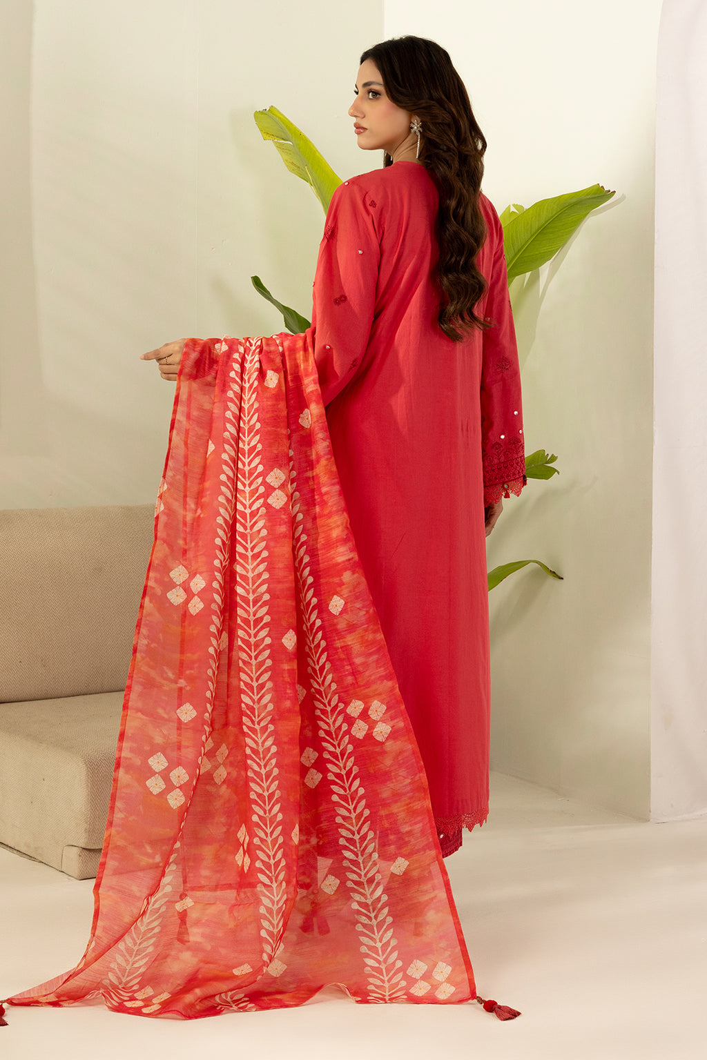 Embroidered Shirt Shalwar Dupatta - 0510