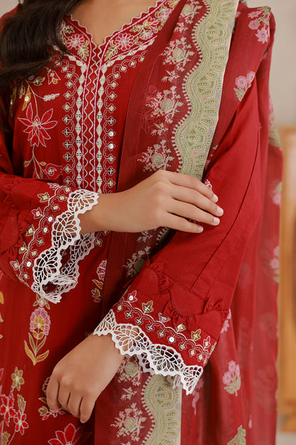 Embroidered Shirt Shalwar Dupatta - 0511