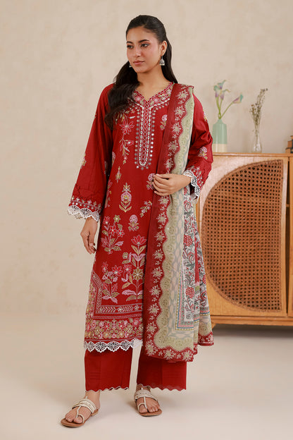 Embroidered Shirt Shalwar Dupatta - 0511