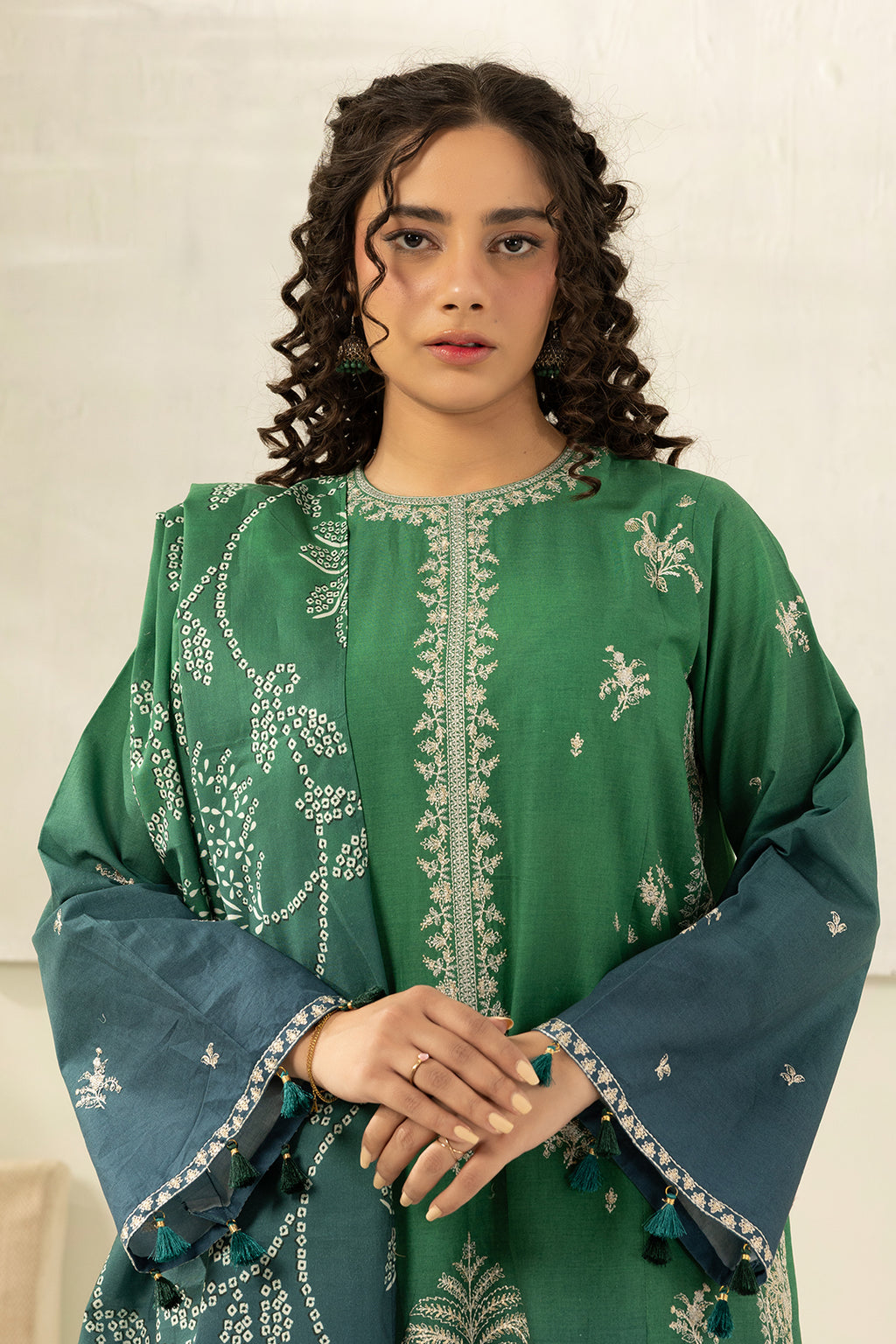Embroidered Shirt Shalwar Dupatta - 0512