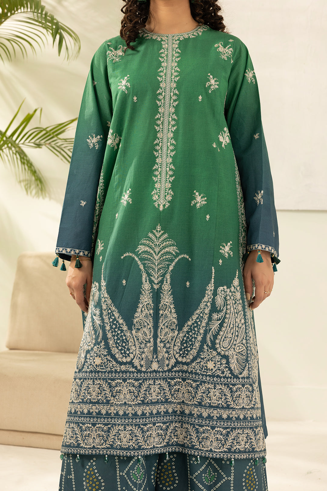 Embroidered Shirt Shalwar Dupatta - 0512