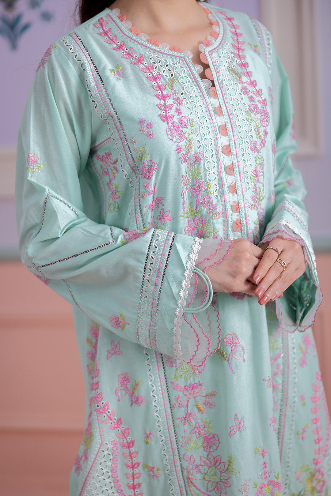 Embroidered Shirt Shalwar Dupatta - 0515