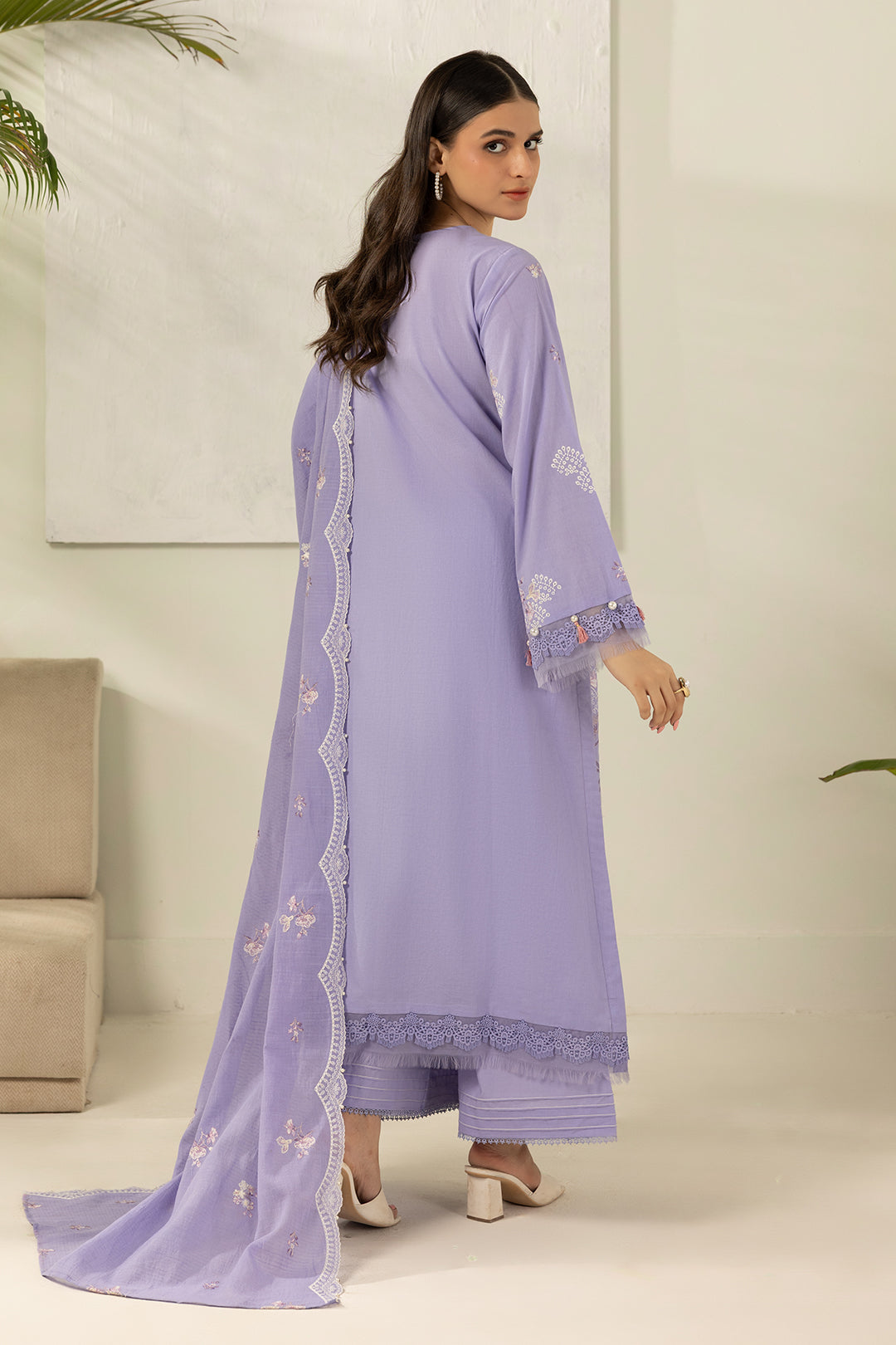 Embroidered Shirt Shalwar Dupatta - 0516