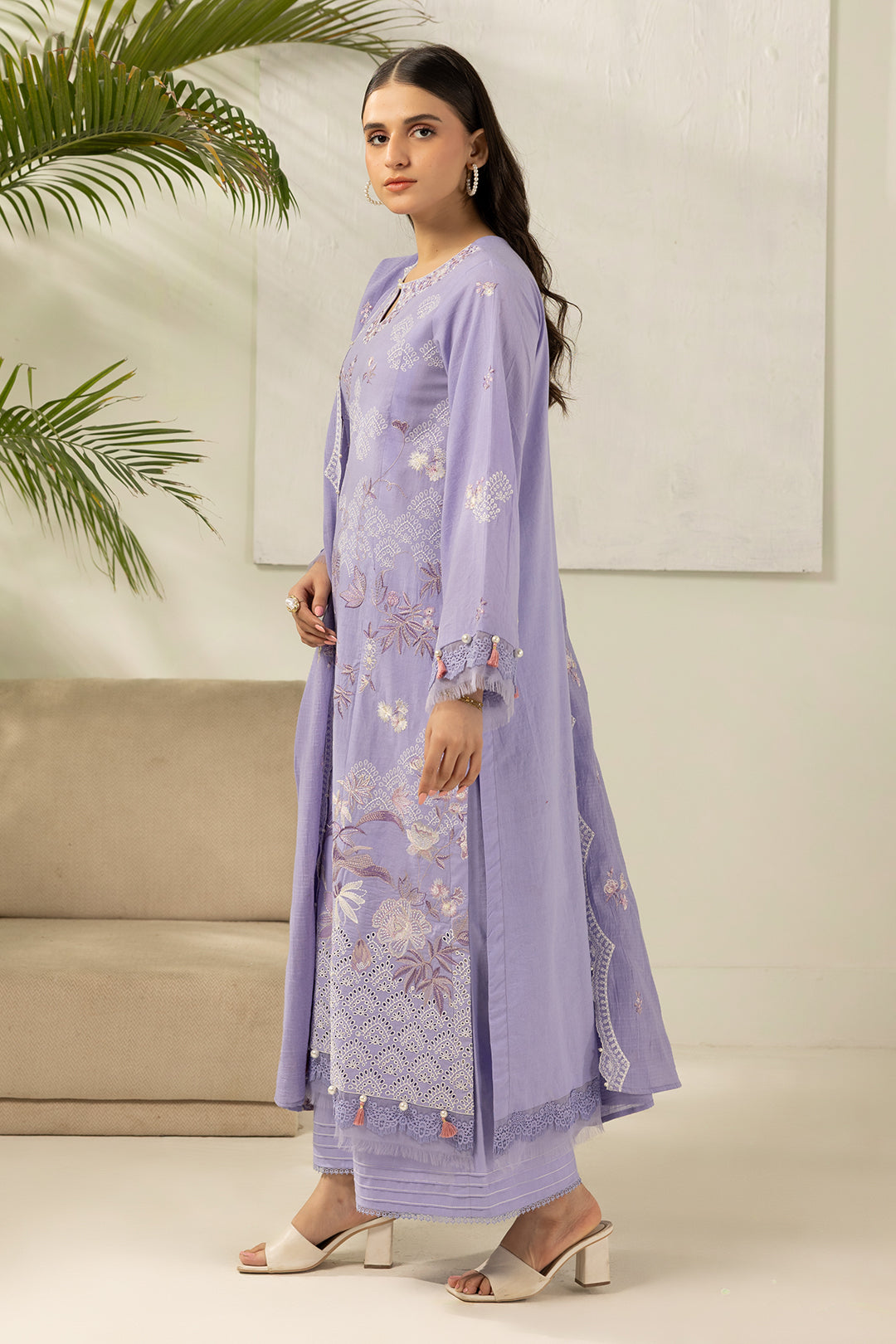 Embroidered Shirt Shalwar Dupatta - 0516