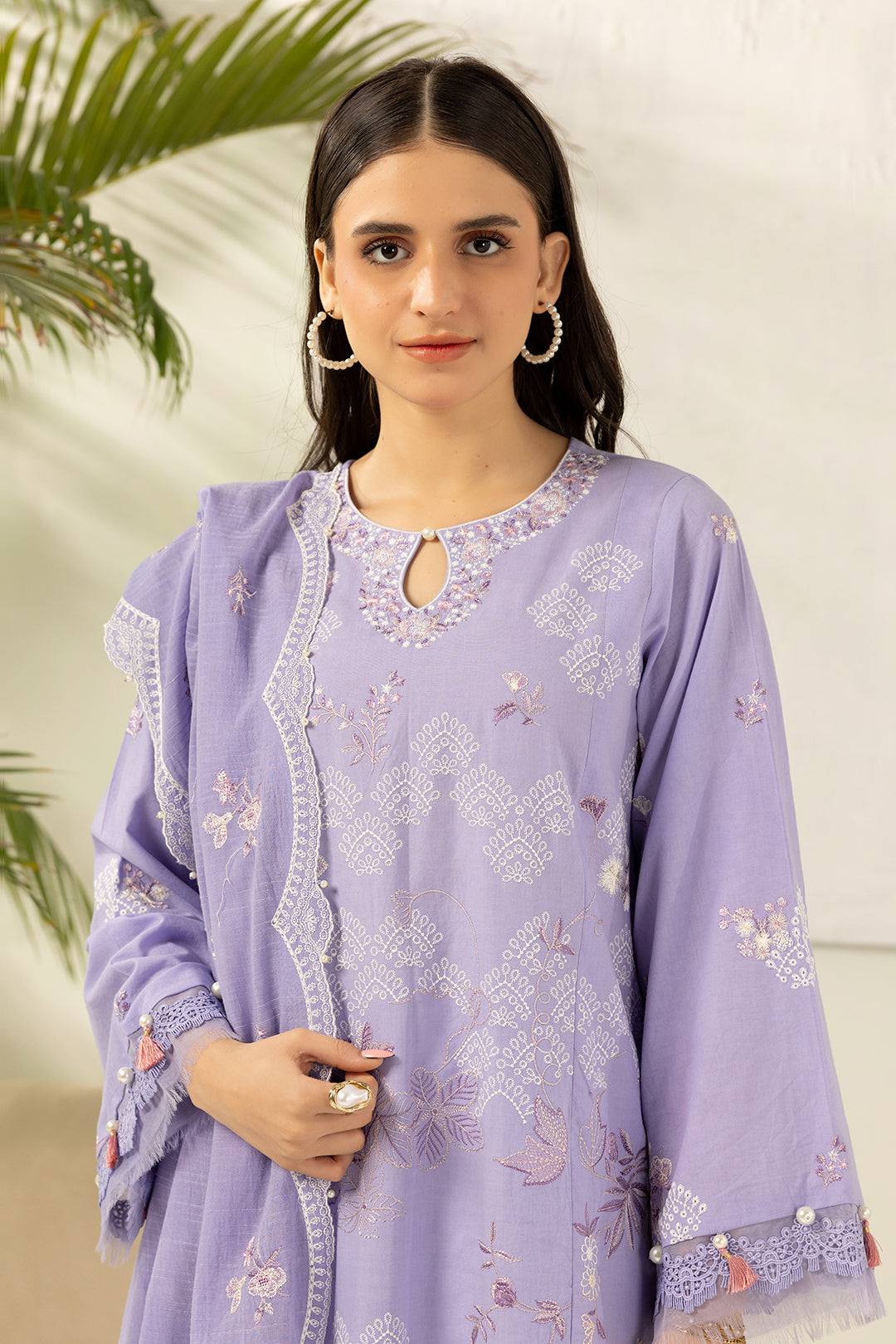 Embroidered Shirt Shalwar Dupatta - 0516