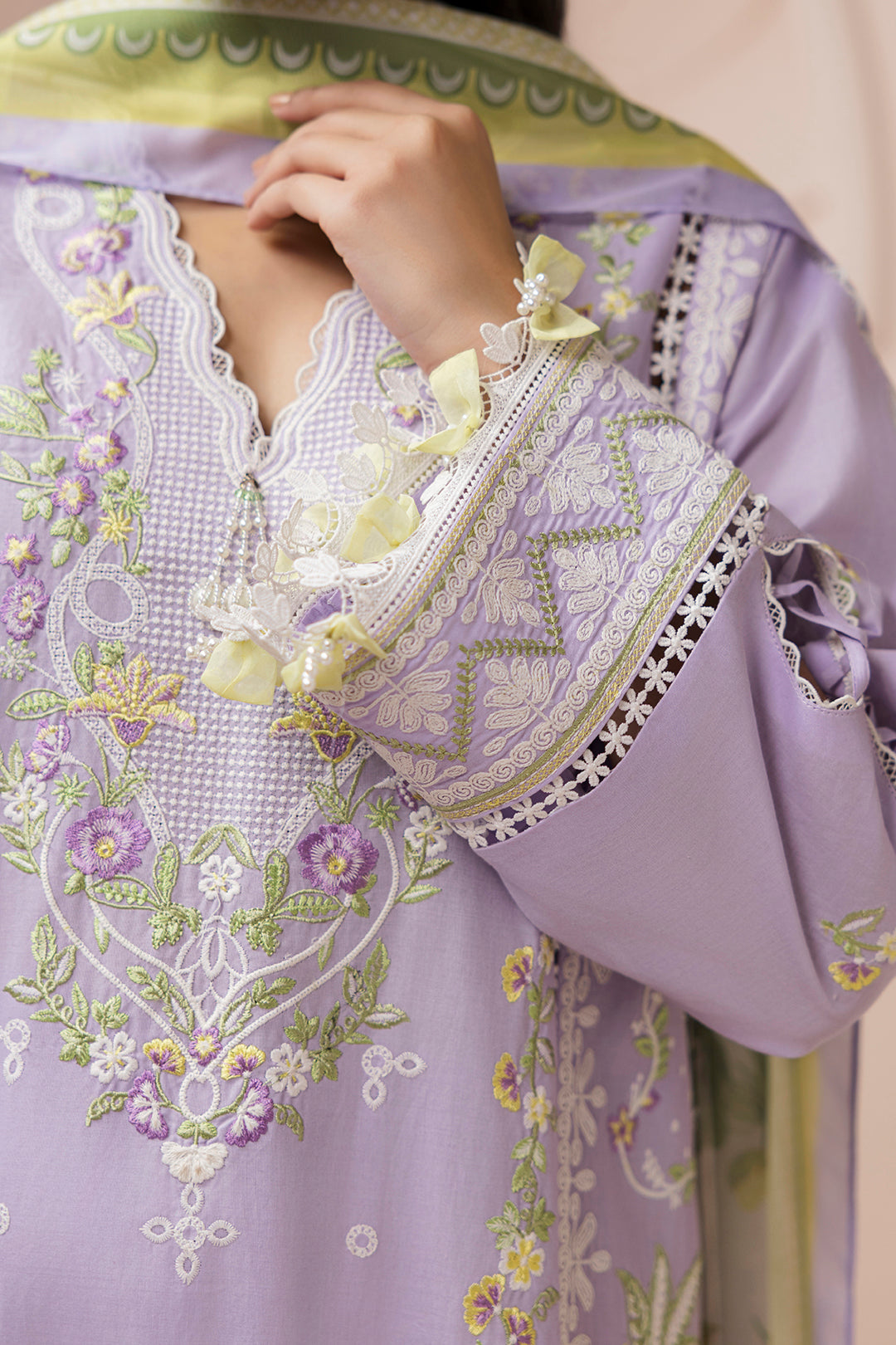 Embroidered Shirt Shalwar Dupatta - 0517