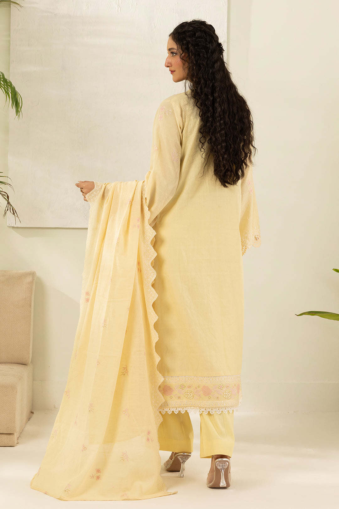 Embroidered Shirt Shalwar Dupatta - 0518