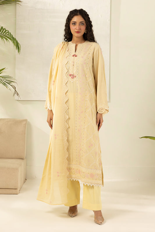 Embroidered Shirt Shalwar Dupatta - 0518