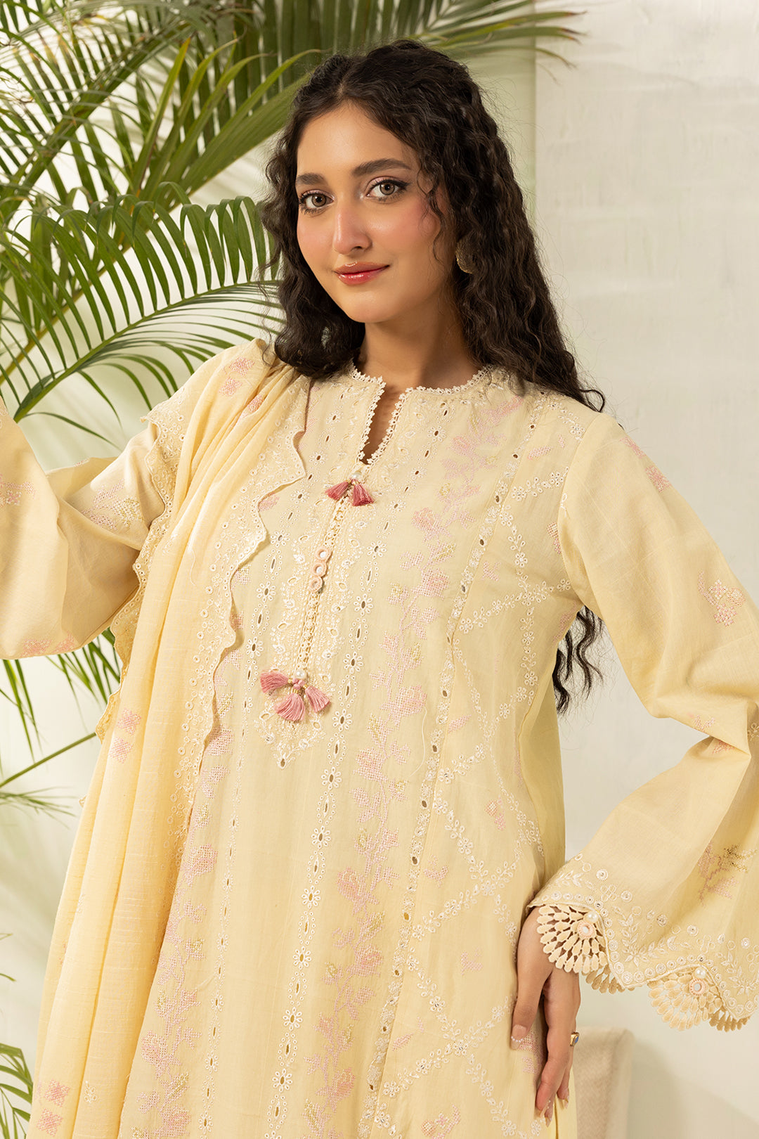 Embroidered Shirt Shalwar Dupatta - 0518
