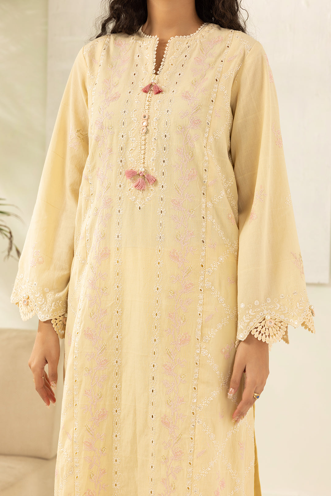 Embroidered Shirt Shalwar Dupatta - 0518