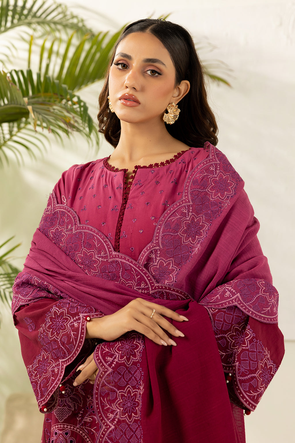Embroidered Shirt Shalwar Dupatta - 0520
