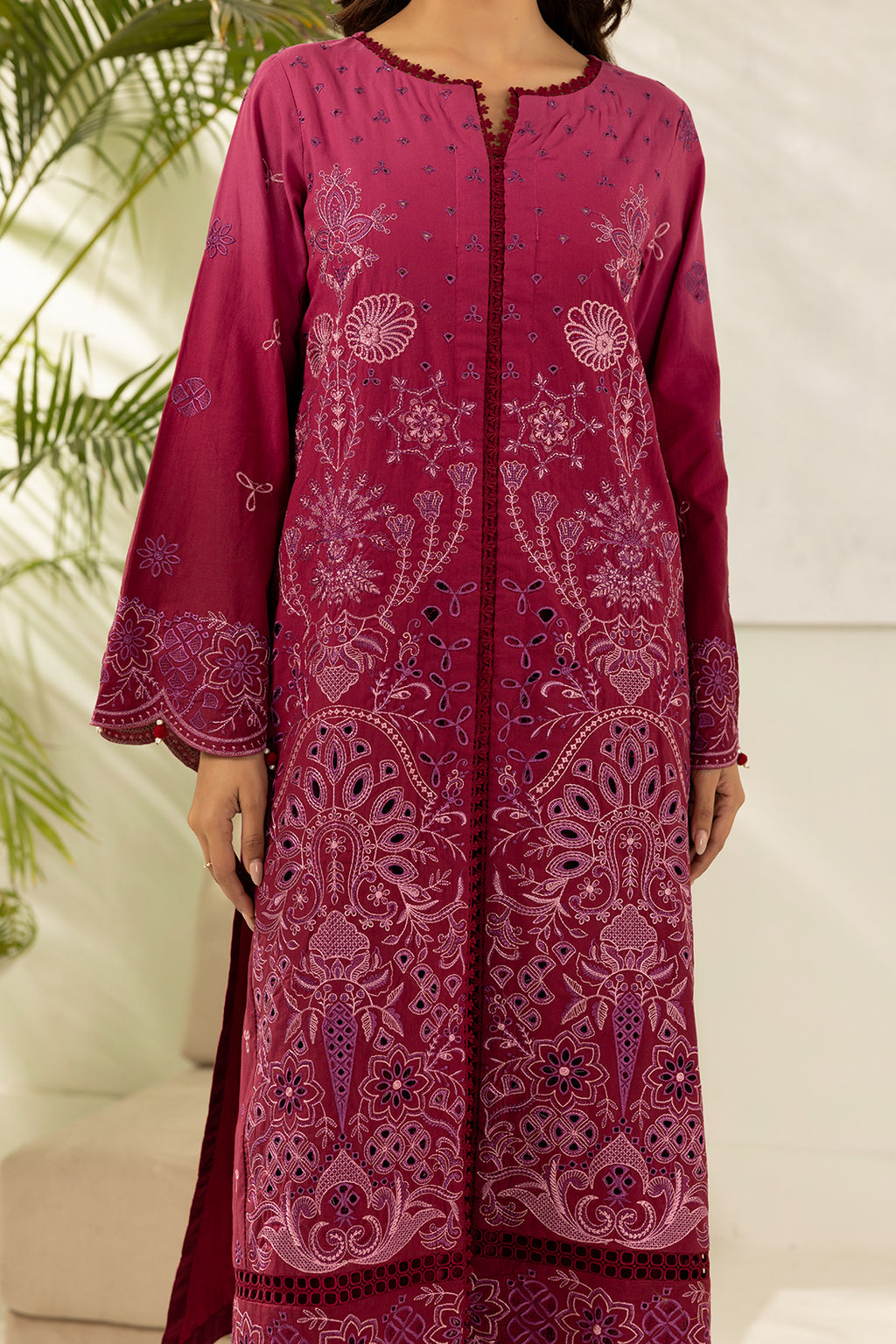 Embroidered Shirt Shalwar Dupatta - 0520