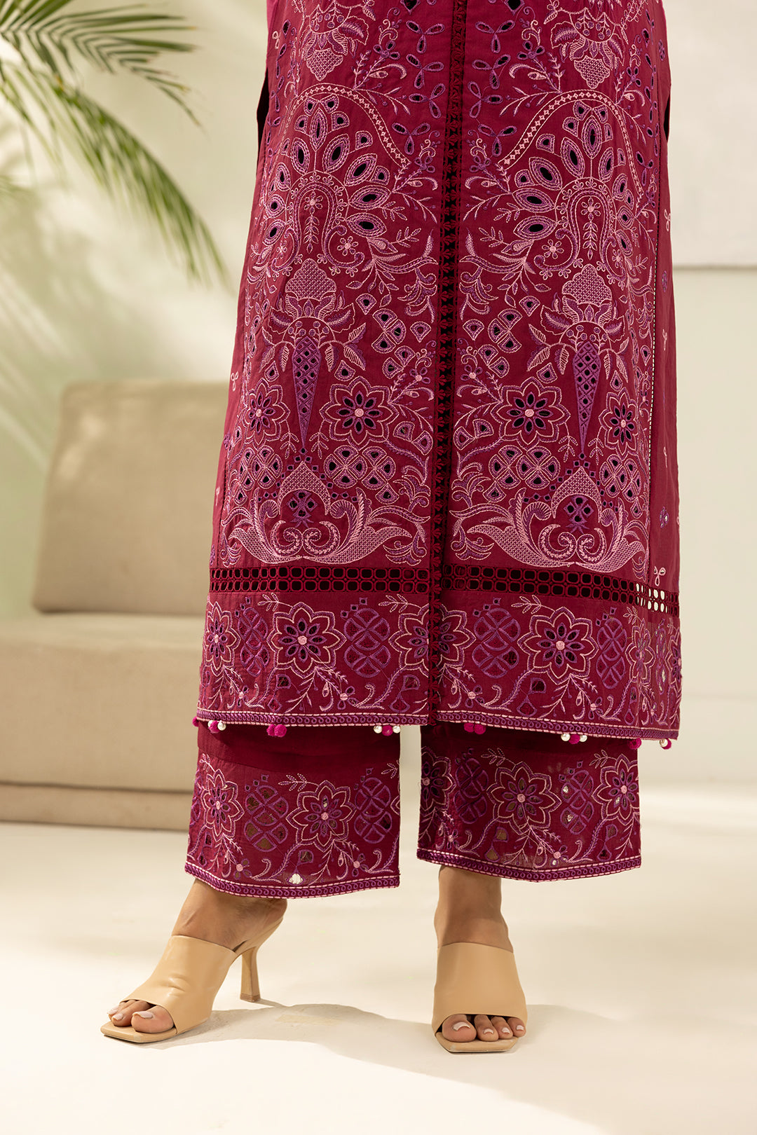 Embroidered Shirt Shalwar Dupatta - 0520